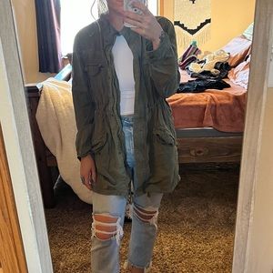 BKE lightweight green jacket size medium